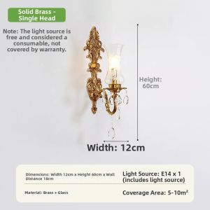 MIYUN | Vintage Art Deco Brass Wall Sconce
