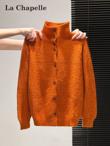 La Chapelle | Soft Turtleneck Knitted Sweater for Women Autumn Winter Spring Orange