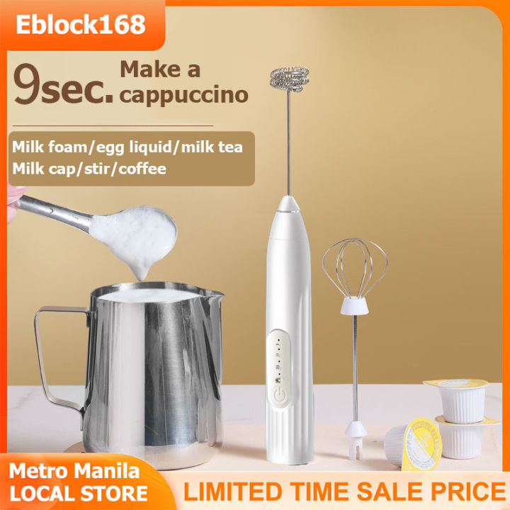 Wireless Milk Frothers Electric Handheld Blender With USB