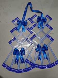 ่พวงมาลัยใส่เงิน ใส่ได้ 20 ใบ #ขอบลาย congratulation  สีริบบิ้น ทักแจ้ง