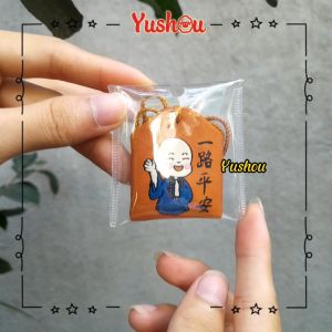 Móc khóa Yushou An toàn giao thông Chú tiểu - Mẫu 5 (Kiểu Omamori) Có sẵn