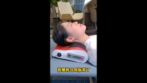 ALLOTOU Heated Electric Cervical Massage Pillow Multifunctional Back Shoulder Neck Waist Massager Body Health Massager