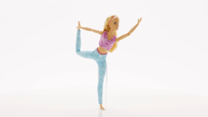 Mattel Barbie Made To Move Fashion Doll Blonde Wearing Removable Sports Top & Pants 22 Bendable “Joints” (FTG80)