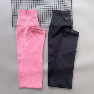 Washed out Fitness Pants High Waist Nine Points Sports Running Equipment Yoga Dancing Professional Outdoor Gear for Women