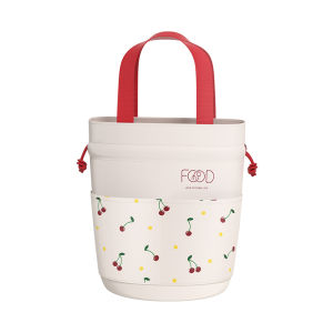 YOULUNMEI | Insulated Waterproof Round Small Lunch Bag