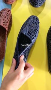 SandSo - 863 Polos Shoes Sepatu Karet Rubber Wanita Dewasa Slip On Slipper Flip Flop Flipper Flat Teplek Slide Jelly Lentur Empuk Perempuan Slop Selop Sol Sole Mule Rumah Kamar Mandi Kantor Kerja Pantai Anti Air Licin Waterproof Casual Kasual Cewe Cewek