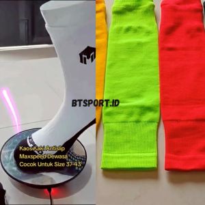 (GRATIS DEKER) Satu Paket Kaos Kaki Antislip Dan Kaos Kaki Sambung Polos Sepak Bola Futsal Dewasa