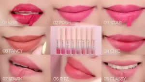 Hanasui Mattedorable Lip Cream /Lipstick Wanita/ Lipstick dual function bibir blush on lip and cheek