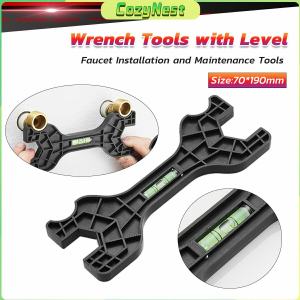 C.N. Wrench Tools with Level Multifunctional Level Removal Wrench for Bathroom