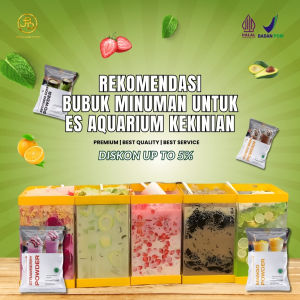 [BUBUK MINUMAN ES AQUARIUM] Bubuk Minuman Premium 1kg ANEKA RASA Pas untuk USAHA kamu!!! | JBD | Halal & BPOM
