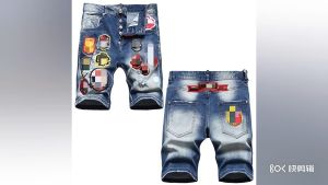 DSQUARED2 บรรจุภัณฑ์กางเกงเข้าราคา 2022 ขายผู้ชาย กางเกงขายสีดำ ผ้ายีนส์ สูงคุณภาพ ถูกเล่นผ่านสลิมฟิตยืดหยุ่น ฝ้ายสีดำ