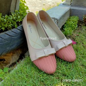 CROWIL-07 Sandal Sepatu Wanita.Sepatu Flat Shoes Wanita.CR7 37-41 crem salem