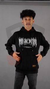 Dezirose Pullover Hoodie Font Metal Broken Before Fleece Tebal Distro Size M-XXL ( Pria & Wanita )