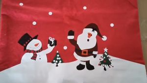 2/4/6PC Santa Hat Chair Cover Red Hat Dining Chair Slipcovers Christmas Chair Covers Xmas Decoration