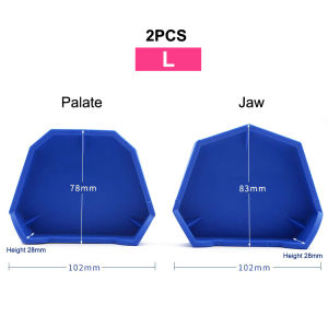 NEW 2/6Pcs Dental Model Base Set Silicone Plaster Model Base Dental Lab Denture Impression Tray Former Base Dentist Tools
