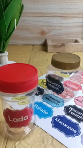 ISI 30 PCS STIKER BUMBU DAPUR TOPLES