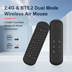 Remote Control Air Mouse Voice Gyroscope 7 Color Backlit Mini Keyboard Dual Mode 2.4G BT5.2 Wireless For Android Smart TV Box PC