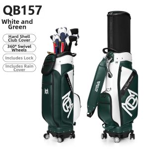 PGM GOLF | Hard Shell Airline Checked Golf Travel Bag Telescopic Omnidirectional Wheels