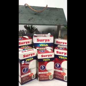 PAKET 3 PCS Lampu Bohlam LED Buld Surya VEGA 9 Watt ORIGINAL SNI Resmi Hemat Energi Cahaya Lampu 770 Lumen GARANSI Resmi 1 TAHUN (Umur 6000 Jam) - Puti