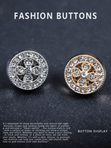 Nút Kim Loại Tròn Cao Cấp Thời Trang Nhỏ Thanh Lịch Nút Khoét Rỗng Khâu Tay Áo Sơ Mi Chất Lượng Cao DIY Vật Dụng Thủ Công