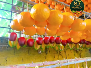 Trái Cam Sành Xanh/ Vàng trang trí Cao cấp | Trái Cây Nhựa foam Trái Cây trang trí Trái Cây Mô Hình