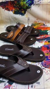 SANDAL JEPIT SELOP KULIT PRIA DEWASA CASUAL CANVIL TRENDY