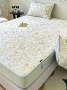 Cool Silk Patterned Soft Washable Bed Mat