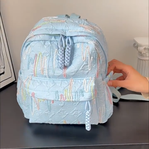 Backpack Korean For KindergartenVersion Corn Knot Soft Girl Junior High School Portable Schoolbag