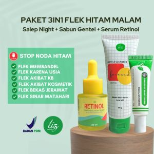 AMPUH PERMANEN!! Paket Flek Hitam 3in1 Elzet Skincare Pemutih kulit Wajah Glowing Pria Wanita Permanen Ampuh Cream Penghilang Jerawat Beruntusan flek hitam BPOM