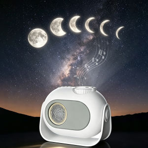 NEWSTYLE | Star Projector Night Light With Music Rechargeable Lunar Eclipse Starry Sky Projection Lamp For Kids Bedroom Decor