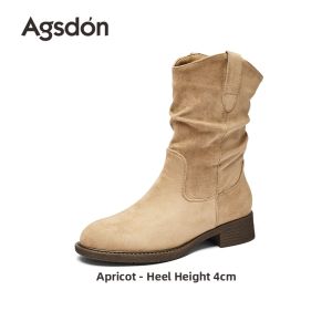 Agsdon | Stackable Thick-soled Western Cowgirl Boot 2026 Summer New
