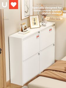 Younal | No Assembly Flip-top Drawer Slim Storage Cabinet