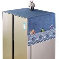 Tấm Vải Phủ Bảo Vệ Máy Giặt Đơn Đôi Cửa Tủ Lạnh Ngăn Bụi Nồi Lò Vi Sóng Hiện Đại Tối Giản Tấm Vải Đa Năng Bền Bỉ. 