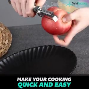 Multifunctional Kitchen Stainless Steel Double-Headed Peeler Vegetable and Fruit Scraper