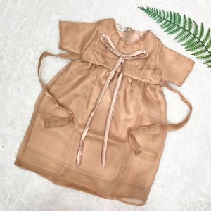 DRESS ANAK ORGANZA POLOS DRESS ANAK ZOE KOREAN STYLE