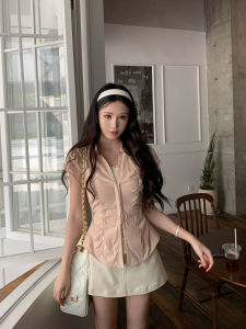 Unique Pretty French Style Short Sleeve Women Shirt
