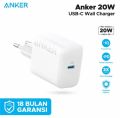 Anker Powerport Batok Charger 20W Fast Charging USB Type C Original 100%. 