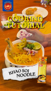 เส้นข้าวซอยเหลือง 200 กรัม ตรากระต่าย - KHAO SOI NOODLES (YELLOW) RABBIT BRAND  เส้นเหนียวนุ่ม ไม่ใส่วัตถุกันเสีย สินค้าเจ พร้อมส่งจากโรงงาน