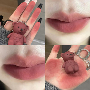 VEDO❤️COD: Gantungan Kunci Lip Glaze Beruang Lucu & Tahan Air
