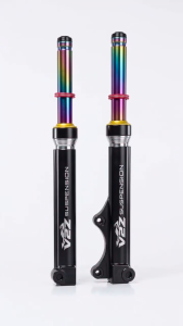 V2Z Premium Adjustable CNC Motorcycle Front Shock (Mio Beat Click Nmax Aerox)