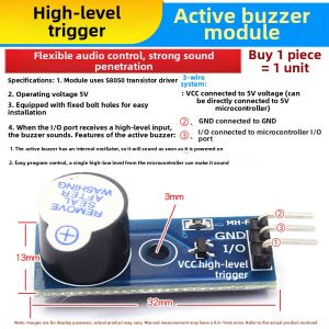 Risym | Active Passive High Low Level Trigger Buzzer 5V