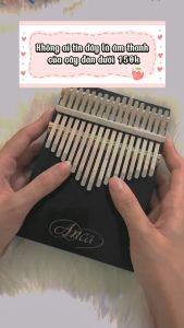 Đàn Kalimba 17 Phím Nguyên Khối Khoét Dễ Cầm Giá Rẻ Full Phụ KiệnTúi Búa Hướng Dẫn Khăn Lau Dán Phím Chỉnh Sẵn