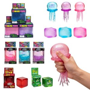 Trending Nee Doh Jellyfish & Cube Squishy Toy Soft Jelly Squeeze Toy Anxiety Relief Fidget Toy Premium In Stock for Adults Kids