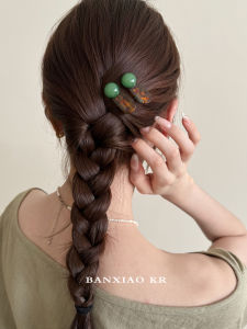 Korean Style Simple round Ball Hair Clips Womens Forehead Side Bangs One-Word Clips Hair Accessories Elegant Hairpins