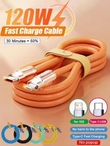 Cáp sạc nhanh cá mập 1m dây cáp sạc nhanh 120W cá mập 1m usb ra I.P cáp sạc nhanh 120W cá mập