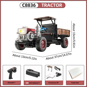 Hot Sale JJRC C8836 1/14 4WD Full Proportional RC Tractor Retro Simulation Off-Road Vehicle Classic Model Ornament Gifts Toys