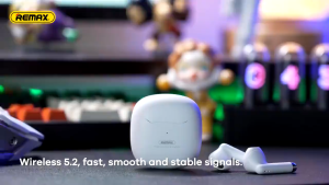 Tai nghe bluetooth không dây True Wireless Marshmallow Remax TWS-19 Thời gian sử dụng lên tới 5 giờ Bảo hành 12 tháng