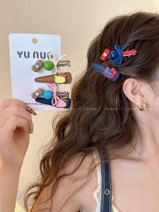 Korean Style Hair Clips Womens Side Bangs Duckbill Hair Accessories 2 Pack Unique Design Hair Accessories Fresh out Original Design