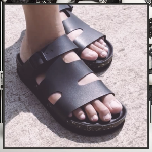Inovable Sandal Casual Pria Wanita | Ringan Nyaman & Anti Slip - Valka Full Black