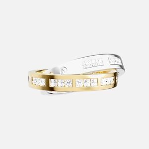 Bicolor Morse Code Love Message Couples Ring